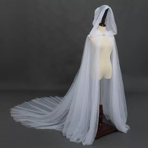 Beautiplex Hooded Tulle Cloak