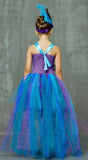 Princess Costume Peacock Tulle Dress Costume Tea Party Dress Halloween Fairytale Costume Storybook Cosplay Hi Low Tulle Dress Beautiplex