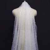 Pearl Wedding Veil Vintage Bridal Accessories Cathedral Long Veil Old Hollywood Glamor Wedding Beautiplex