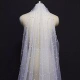 Beautiplex vintage pearl wedding veil