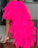 Hi Low Tulle Skirt Birthday Anniversary Dress Vow Renewal Adult Long Tulle Skirt Layered Wedding Skirt Beautiplex