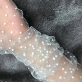 Polka Dot Tulle Gloves Opera Sheer Evening Gloves Accessories Formal Wedding Bridal Party Beautiplex