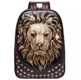 3D Animal Head Bag Lion Head Backpack Large Back To School Bookbag Luxury Purse Diaper Bag Baby Shower Gift Birthday Beautiplex