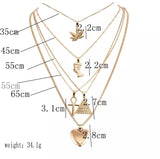 Beautiplex Golden Multi Strand Egyptian necklace