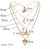 Golden Multi Strand Egyptian Necklace Statement Piece Jewelry Gift Birthday Beautiplex