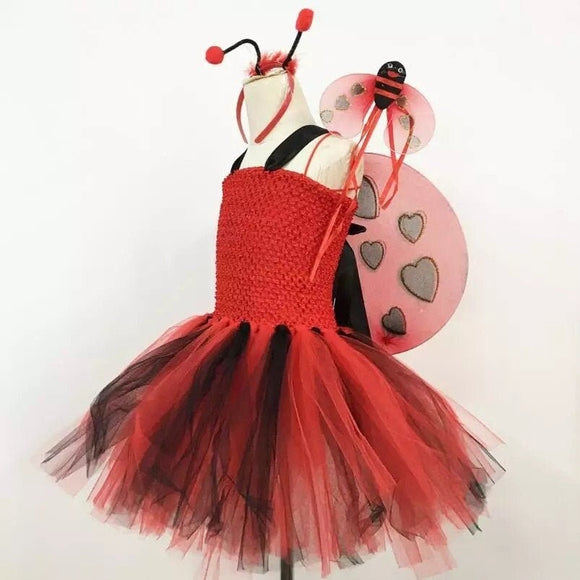 Beautiplex Lil Miss Ladybug costume Dress up Play Halloween Costume