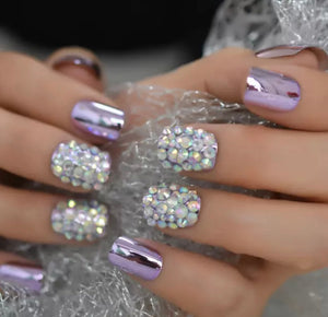 Beautiplex Purple shine nails