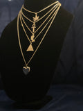 Golden Multi Strand Egyptian Necklace Statement Piece Jewelry Gift Birthday Beautiplex