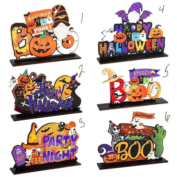 Beautiplex Wooden Halloween Signs