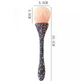 Crystal Make Up Brush Big Blending Brush Large Rhinestone Cosmetic Brush Girt Idea Influencer Makeup Shiny Face Brush Beautiplex