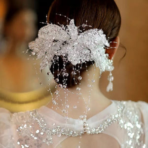 Beautiplex sequined and beaded bridal comb