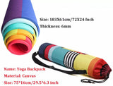 Thick Chakra Yoga Mat Pilates  Fitness Mat Meditation Workout Mat and Bag Gym Mat Home GymBeautiplex