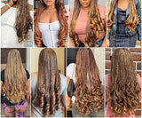 3X Ombré Mixed luxury Braiding Hair French Curl Braids Micro Knotless Box Braids Protective Style Idea Natural Hair Curly Hair Beautiplex