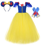 Snow White Costume Girl Princess Costume Disney Cosplay Halloween Tulle Dress Disneyland Vacation Dress Tea Party Birthday Dress Beautiplex