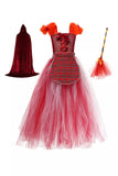 Hocus Pocus Girls Costume Sanderson Sisters Cosplay Tulle Dress Witch Costume Halloween Beautiplex