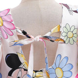 Girls Puff Sleeve Dress Disney Mini Ears Disneyland Vacation Summer Mikey Ears Daisy Duck Mini Mouse Birthday Beautiplex