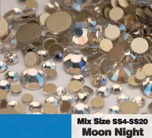 Moon night Flat Back Crystals Nail Art Diy Rhinestones Scrap Booking Flatback Stones 3D Phone Case Diy Tablet Case Bling Nail Diamonds.