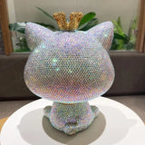 Crystal Kitty Mouth bowl Accent Piece Cat Home Decor Candy Dish Table Dish Figurine Gift For Her House Warming Holiday Gift