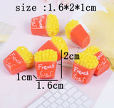 French Fry Cabochons Flat back Nail Charm DIY Phone Case Epoxy Project