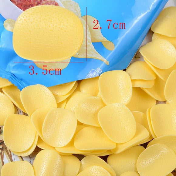 Miniature Potato chip Cabochons Flat back Nail Charm DIY Phone Case Epoxy Project