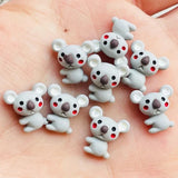 Miniature  Koala Cabochons Flat back Nail Charm DIY Phone Case Epoxy Project