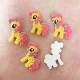 Miniature Pony Cabochons Flat back Nail Charm DIY Phone Case Epoxy Project