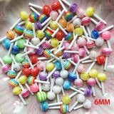 Mini Sucker Cabochons Flat back Nail Charm DIY Phone Case Epoxy Project