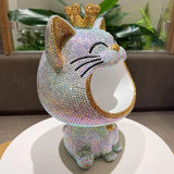 Crystal Kitty Mouth bowl Accent Piece Cat Home Decor Candy Dish Table Dish Figurine Gift For Her House Warming Holiday Gift