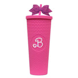 Barbiecore tumbler Gift Idea Stocking Stuffer Barbie Pink Bridesmaid Gift Hot Pink Cup Studded