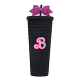 Barbiecore tumbler Gift Idea Stocking Stuffer Barbie Pink Bridesmaid Gift Hot Pink Cup Studded