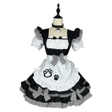 Kitty Maid Costume Adult Maid Cosplay Lolita Maid Dress Vintage Petty Skirt Dress Halloween Dress Up Sexy Maid Costume Curvy Size
