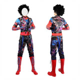 Spider-Man Spider Punk Costume Superhero Cosplay Cool Spider-Man Mens Costume Comic Con Family Cosplay Halloween 2023 Movie Marvel Superhero