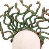 Medusa Headpiece Snake Headdress Gold Halloween Accessories Costume Headband Stage Props