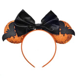 Halloween tulle Dress Orange Bat Girl Costume Mouse Ear Headband Halloween 2023 Kids Cosplay Tutu Costume