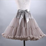 Mini Petticoat Adult Puffy Tulle Pettiskirt  Underskirt Vintange Lolita Halloween Costume Accessories Wedding Prom