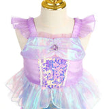 Little Mermaid Costume Dress Girl Costume Mermaid Cosplay Halloween 2023 Movie Birthday Party Dress up Play Tulle Dress Complete Costume