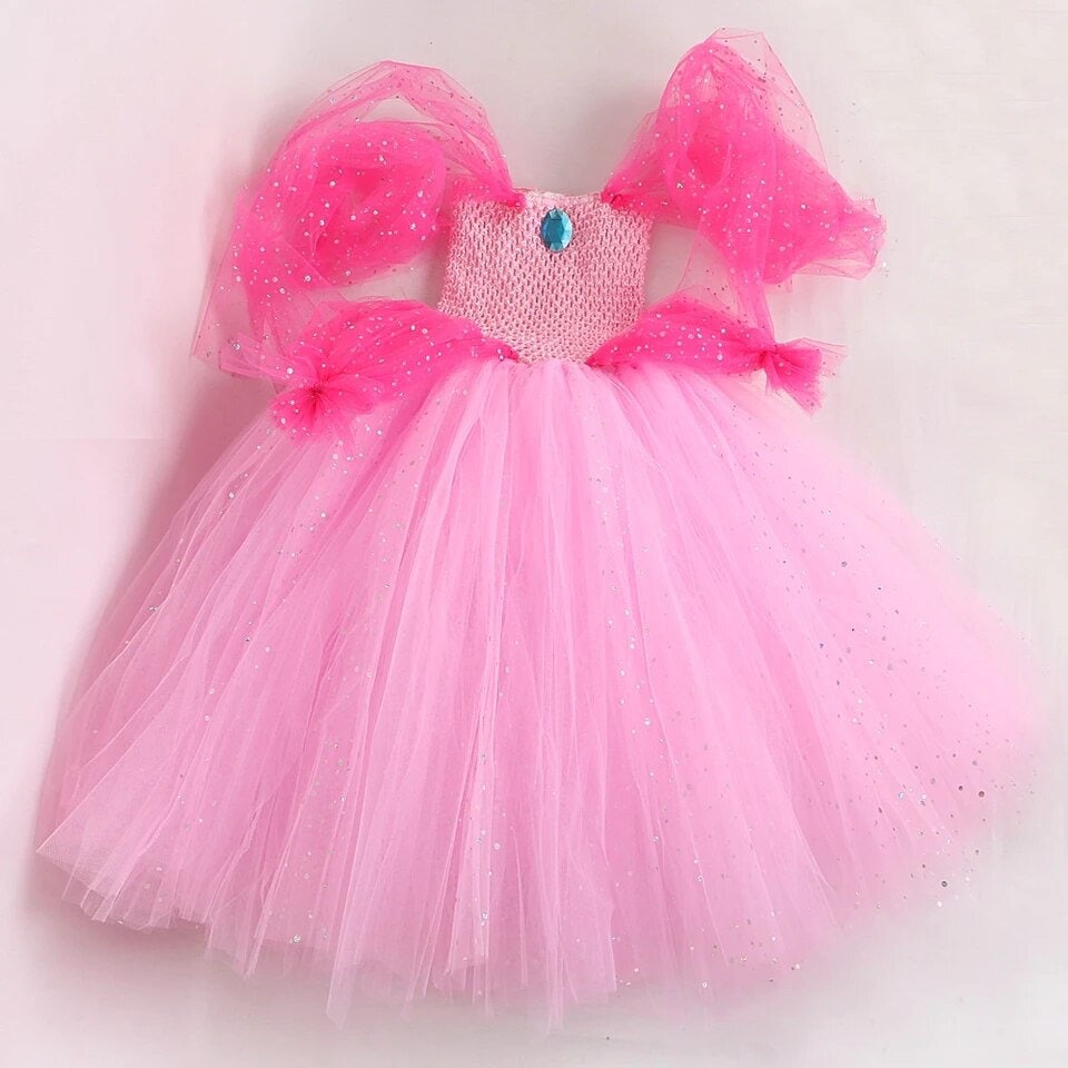 princess peach birthday dress Princess Peach Birthday Dress: Handmade Cotton Party Outfit