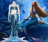 Mermaid Costume Two Piece The Little Mermaid Movie Inspired Costume Halloween Disney Cosplay Adult Ariel Costume Disney Princess Plus Size