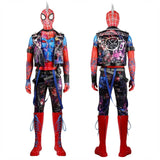 Spider-Man Spider Punk Costume Superhero Cosplay Cool Spider-Man Mens Costume Comic Con Family Cosplay Halloween 2023 Movie Marvel Superhero