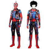 Spider-Man Spider Punk Costume Superhero Cosplay Cool Spider-Man Mens Costume Comic Con Family Cosplay Halloween 2023 Movie Marvel Superhero