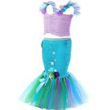 Little Mermaid Costume Movie Cosplay Girl Halloween Costume Disney Princess 2023 Movie Cosplay Birthday Dress Play Dress up