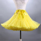 Mini Petticoat Adult Puffy Tulle Pettiskirt  Underskirt Vintange Lolita Halloween Costume Accessories Wedding Prom